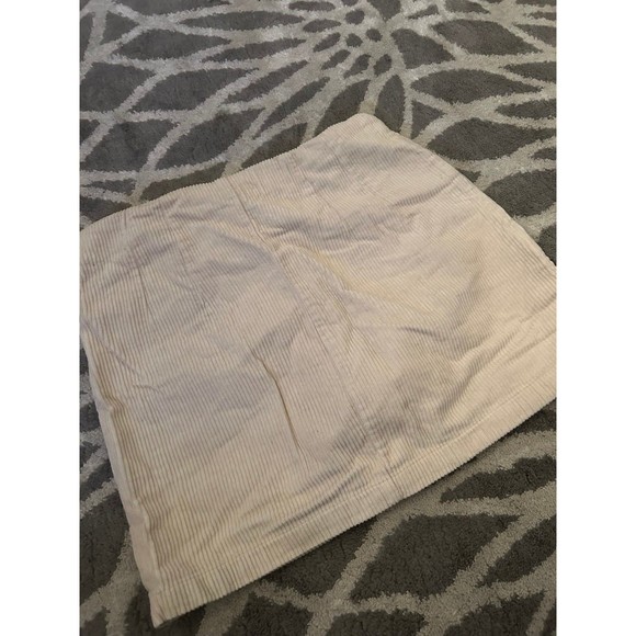 Forever 21 Cream Corduroy Button Up Mini Skirt - Picture 4 of 4
